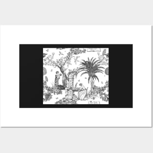 Toile Black and White Posters and Art